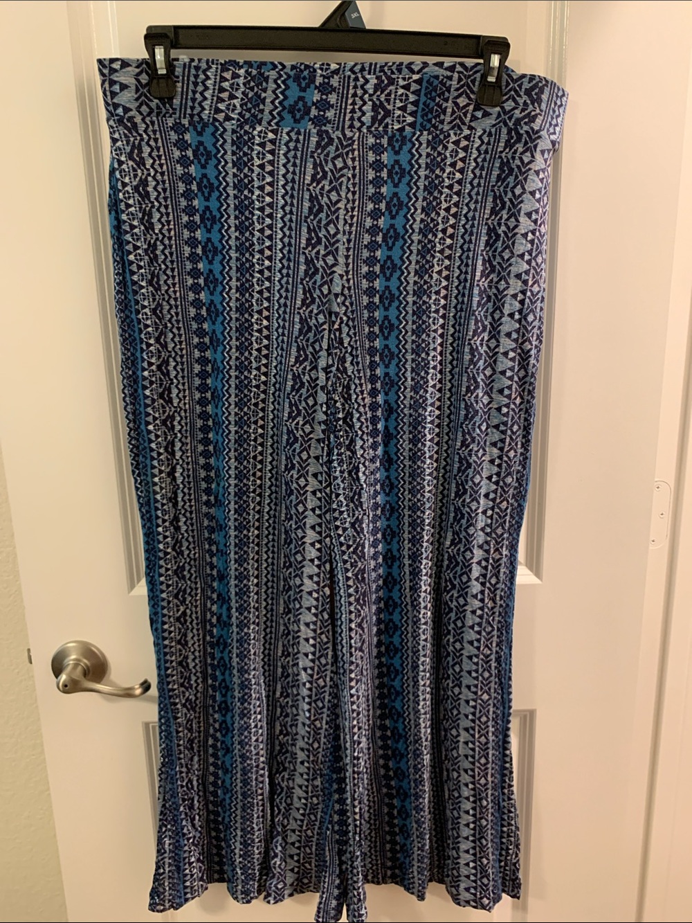 Mossimo Supply Co. Blue Aztec-Style Patterned Pants